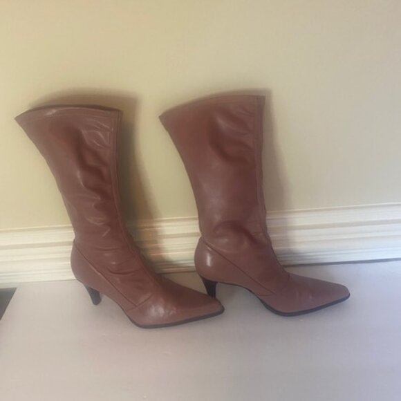 Franco Sarto leather boots, in rose/pink, size 6.5M - Picture 4 of 11